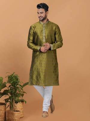 Premium Collection Of Trendy Designer Kurta Pyjama Readymade Men's Wear 1