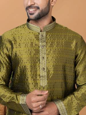 Premium Collection Of Trendy Designer Kurta Pyjama Readymade Men's Wear 2