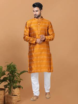 Premium Collection Of Trendy Designer Kurta Pyjama Readymade Men's Wear 1