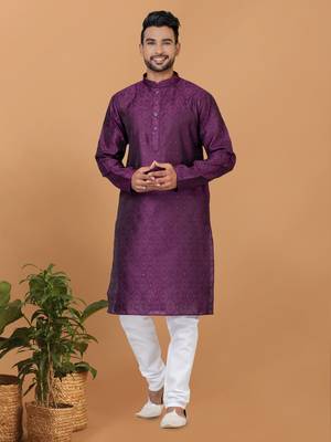 Premium Collection Of Trendy Designer Kurta Pyjama Readymade Men's Wear 1