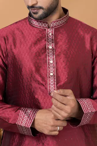 Premium Collection Of Trendy Designer Kurta Pyjama Readymade Men's Wear