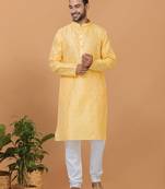 Premium Collection Of Trendy Designer Kurta Pyjama Readymade Men's Wear