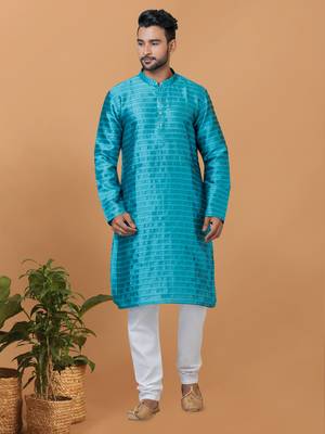 Premium Collection Of Trendy Designer Kurta Pyjama Readymade Men's Wear 1