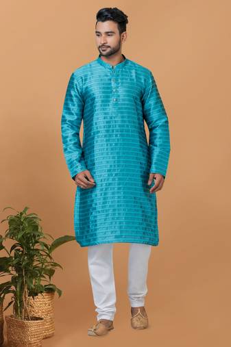 Premium Collection Of Trendy Designer Kurta Pyjama Readymade Men's Wear