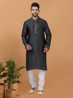 Premium Collection Of Trendy Designer Kurta Pyjama Readymade Men's Wear 1