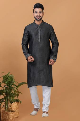 Premium Collection Of Trendy Designer Kurta Pyjama Readymade Men's Wear