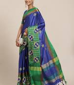 Serona fabrics women's cotton silk sequins embroidery work saree with blouse