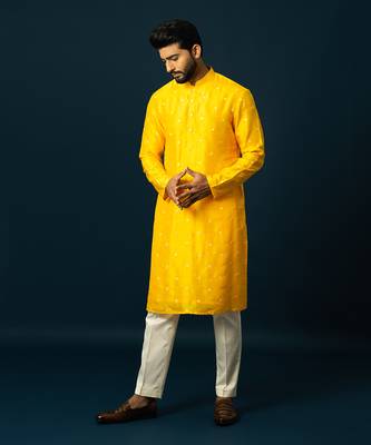 Amber spiral kurta set 1