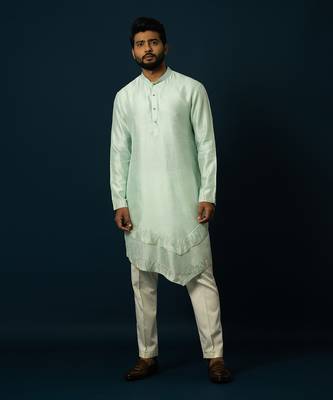 Seafoam double layered kurta set 1