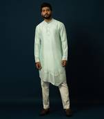 Seafoam double layered kurta set