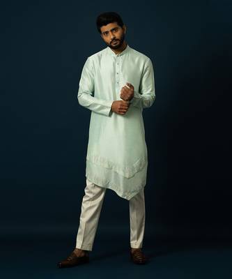 Seafoam double layered kurta set 2