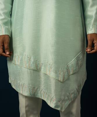 Seafoam double layered kurta set 4