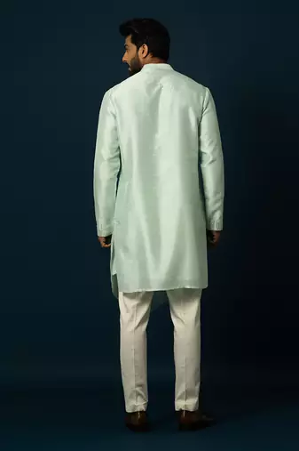 Seafoam double layered kurta set