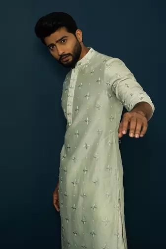 Mint star kurta set