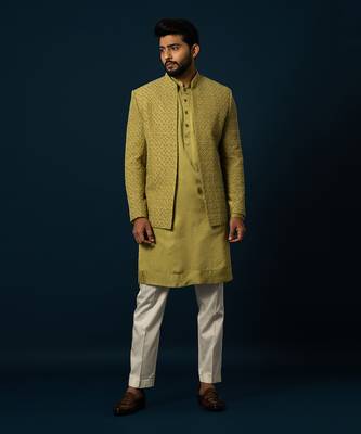 Verdent frenchknot kurta  jacket set 1