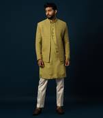 Verdent frenchknot kurta  jacket set