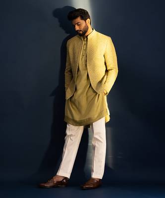 Verdent frenchknot kurta  jacket set 2