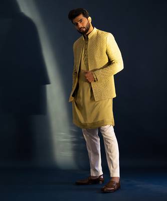 Verdent frenchknot kurta  jacket set 3