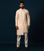 Apricot stitchlines kurta set