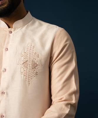 Apricot stitchlines kurta set 4