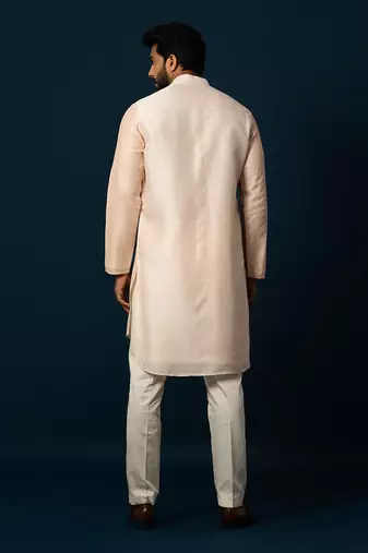 Apricot stitchlines kurta set