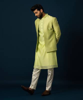 Lawn kurta jacket set 4