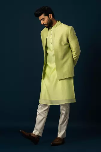 Lawn kurta jacket set