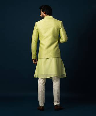 Lawn kurta jacket set 5