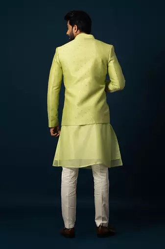 Lawn kurta jacket set