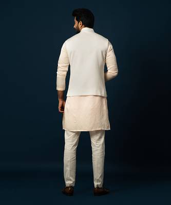 Ivory terrestrial kurta nehru set 5