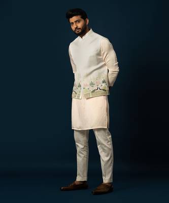 Ivory nehru jacket 2