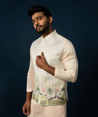 Ivory nehru jacket 3