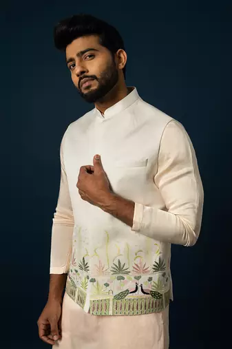 Ivory nehru jacket