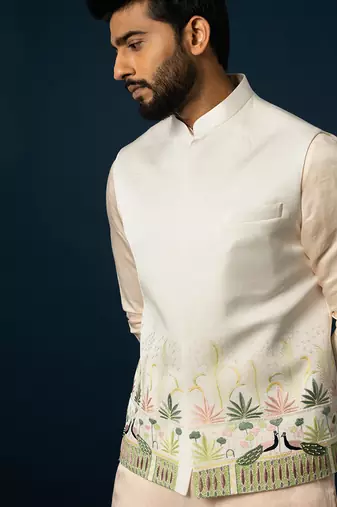Ivory nehru jacket