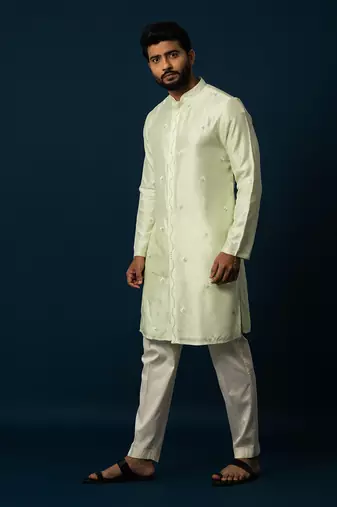 Tender leaf embroidered kurta set