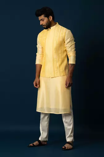 Smoked nehru jacket