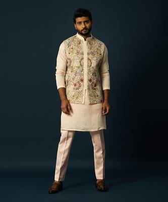 Multicolour nehru jacket 1
