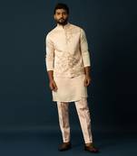 Blush tangerine nehru jacket