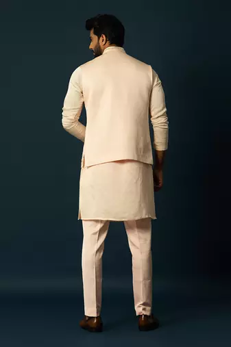 Blush tangerine nehru jacket