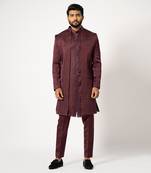 Grape wine open jacket set