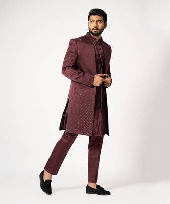 Grape wine open jacket set 2