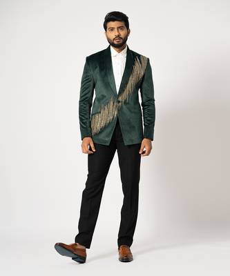 Gotham shimmering blazer and pant 1