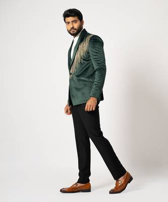 Gotham shimmering blazer and pant 2