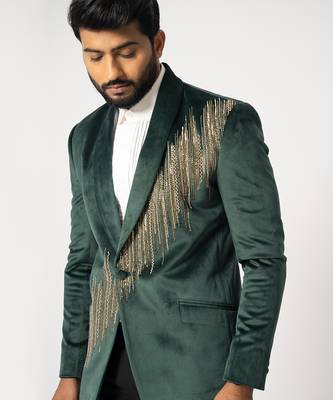 Gotham shimmering blazer and pant 3