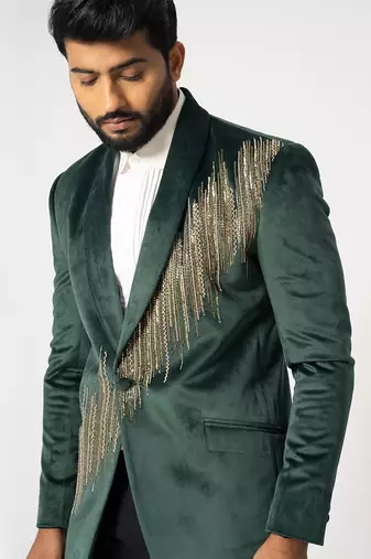 Gotham shimmering blazer and pant