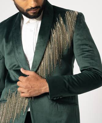 Gotham shimmering blazer and pant 4