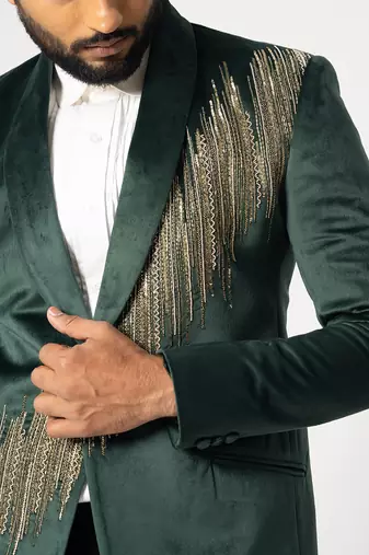 Gotham shimmering blazer and pant