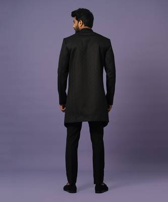 Textured achkan set 5