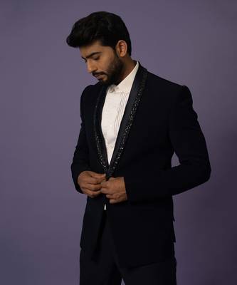 Ink blue suit set 2