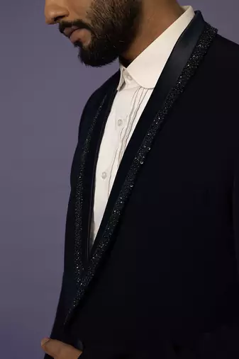 Ink blue suit set